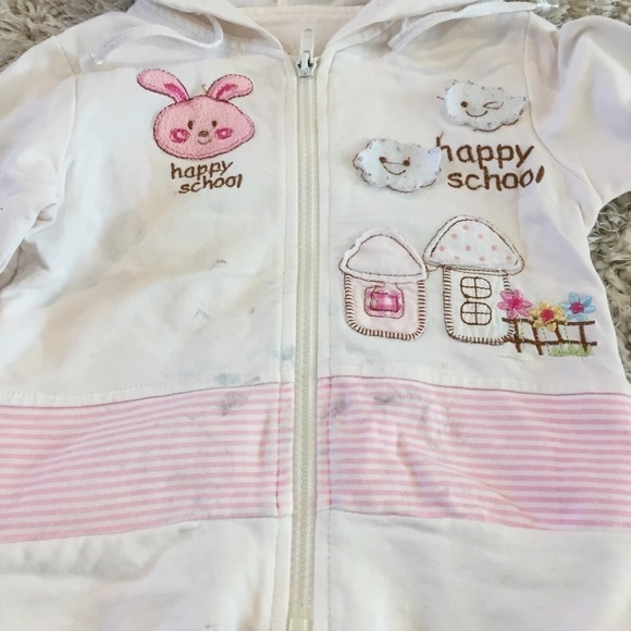 Toddler Girls Cotton Zip Up Hooded Sweatshirt - Picture 11 of 11